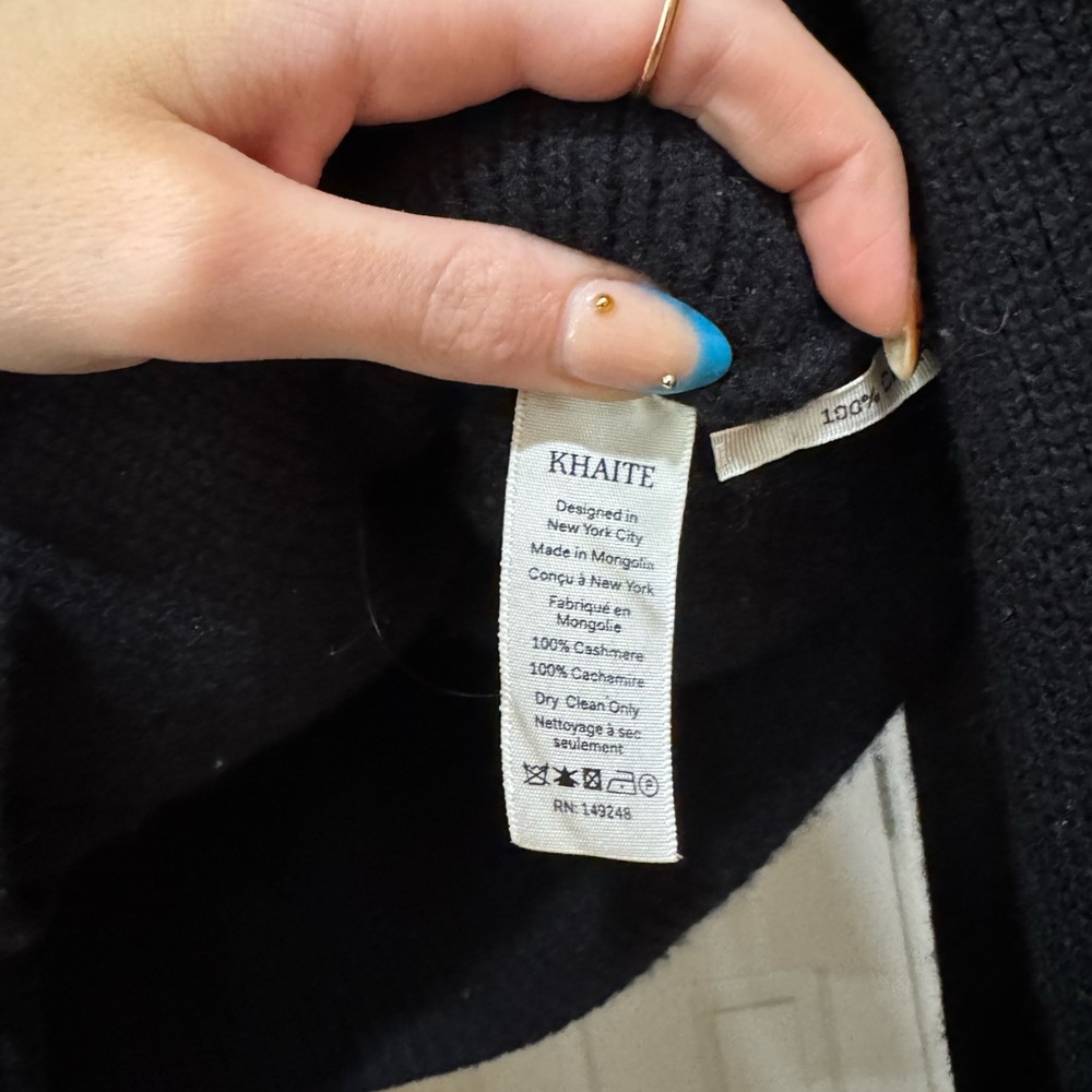 Khaite Scarlet Cardigan in Black - Picture 5 of 6
